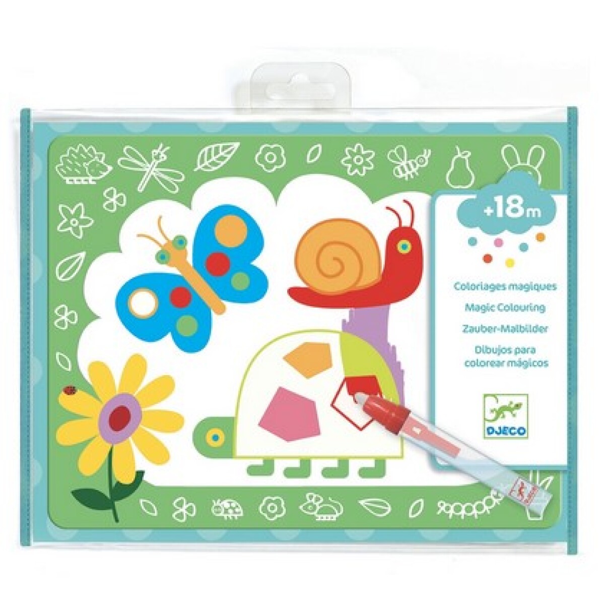 Set de dibujos para colorear mágicos - Mariposa 