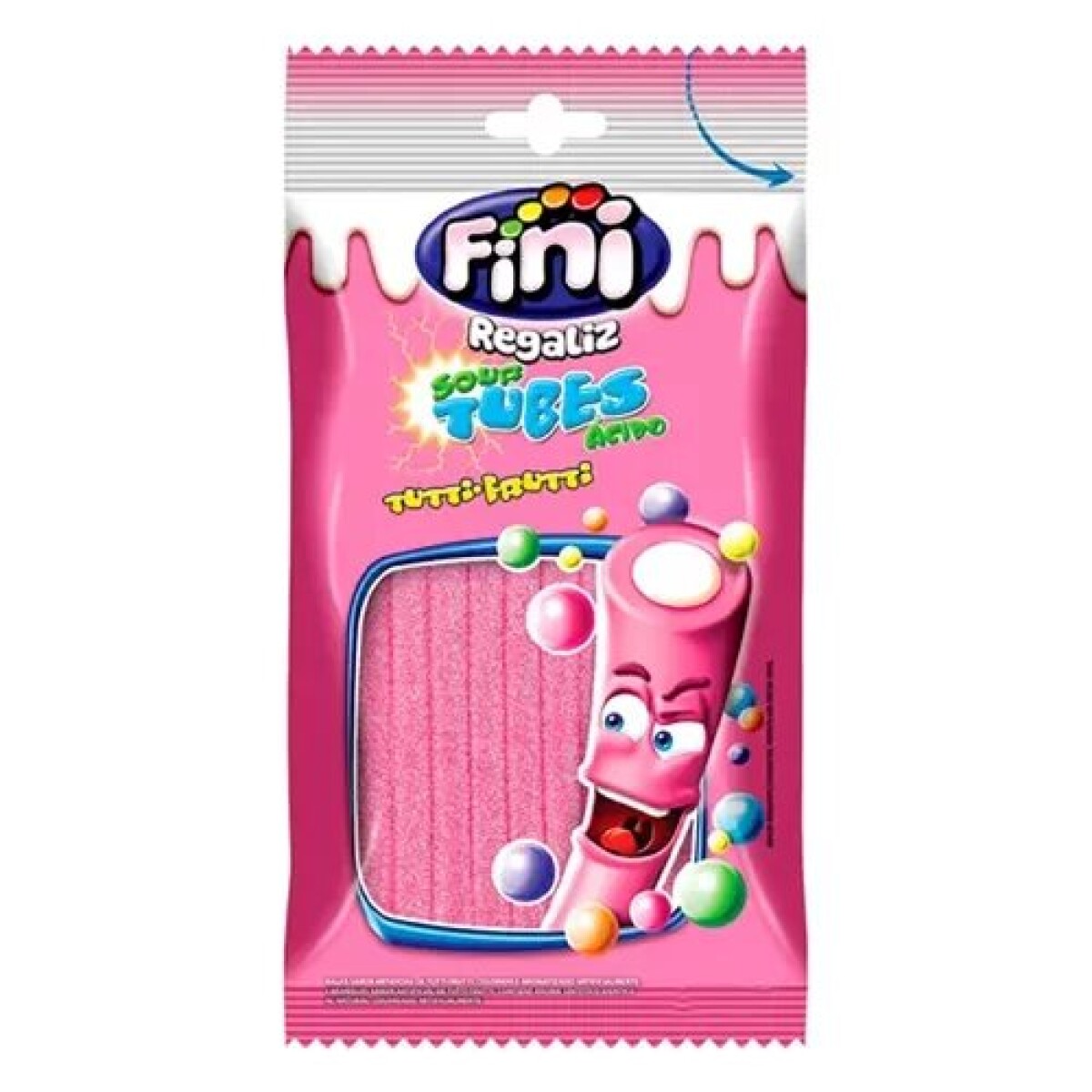 Fini Tubes Regaliz 240 grs - Tutti-Frutti Acido 