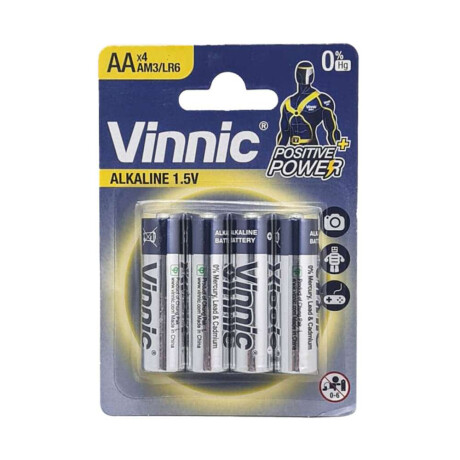 Pilas Aa Alcalinas Vinnic Pack X 4