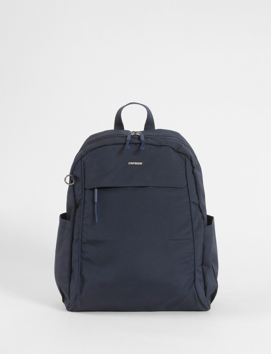 Mochila mediana de tela - azul 