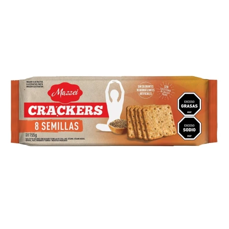 GALLETA MAZZEI 8 SEMILLAS 155G GALLETA MAZZEI 8 SEMILLAS 155G