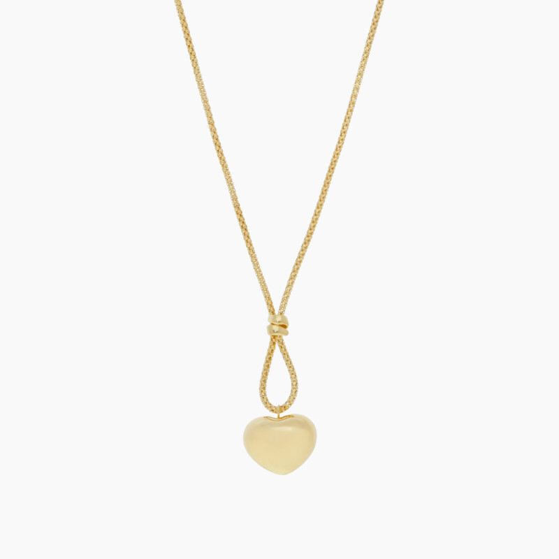 Cadena en oro 18K con colgante de corazón Cadena En Oro 18k Con Colgante De Corazón