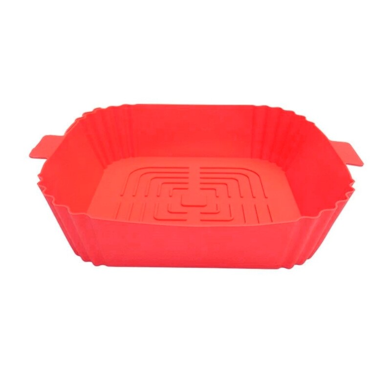 Set x2 Molde de silicona para freidora cuadrado 20x20x5 cm SURTIDO