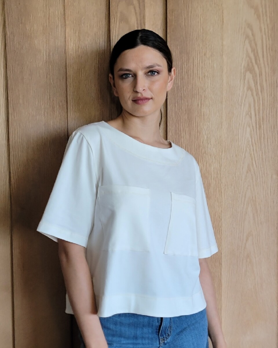 Remera Fresa - Crudo 