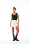 FALDA SHORT JEAN BATIA BLANCO