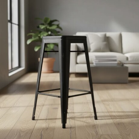 Taburete Tolix Hogar Pub Muebles Negro