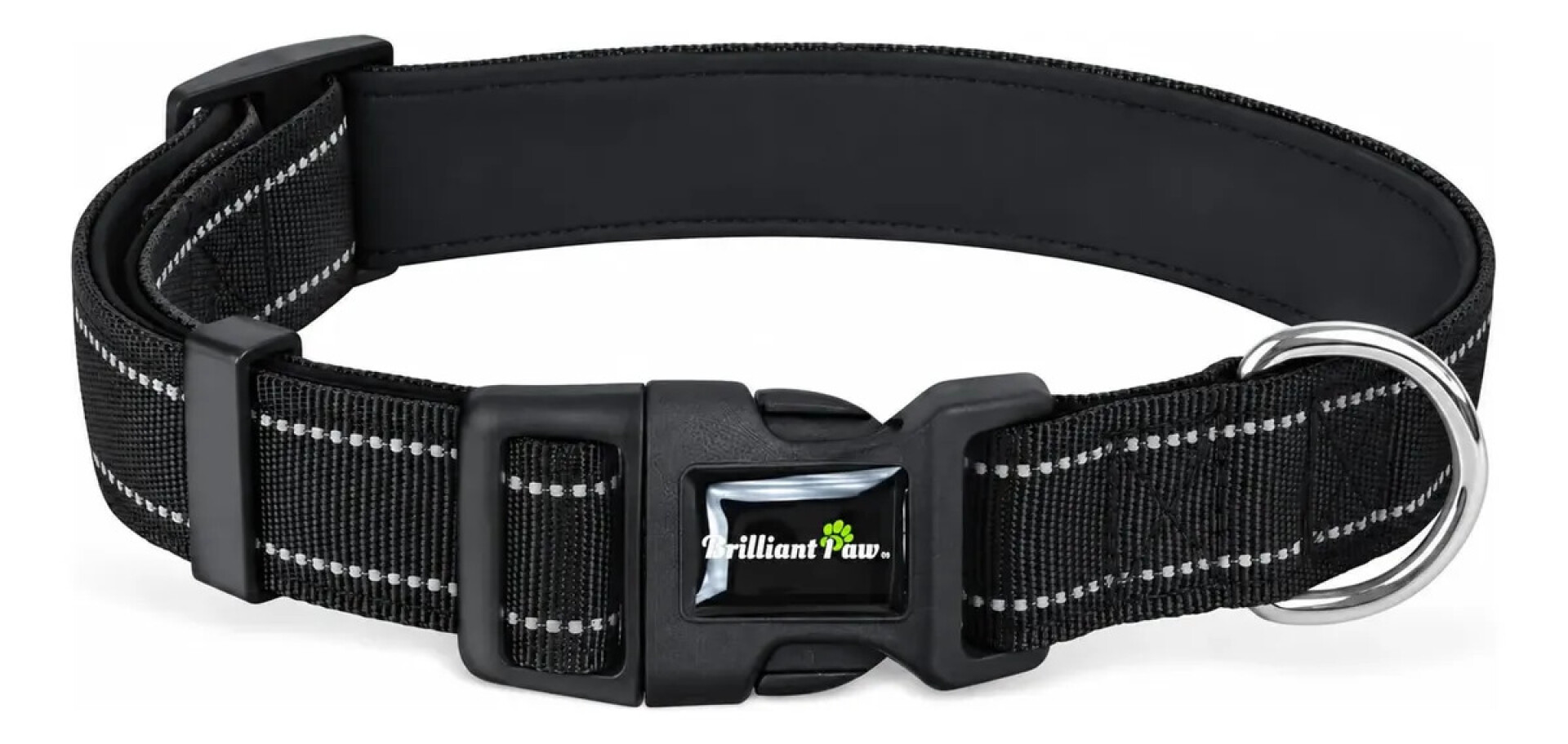 Collar Para Mascotas Talle M Refractario - NEGRO 