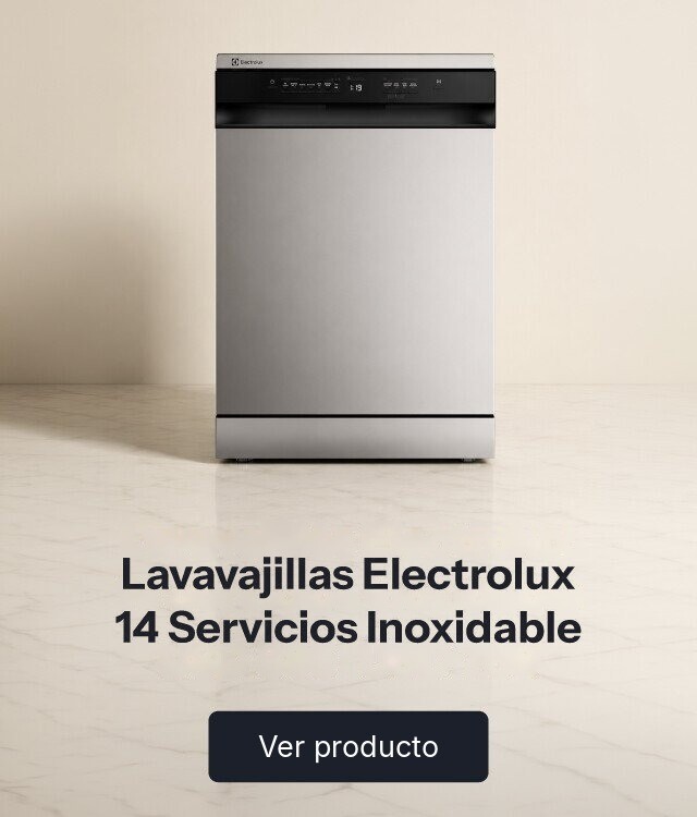 Cuarto Lavavajillas Electrolux 14 Servicios Inoxidable EHFF14E5MSCZG -