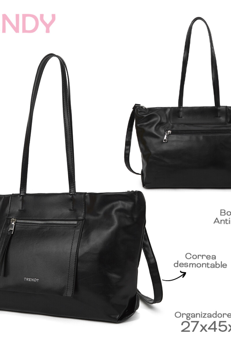 Bolso shopper Negro