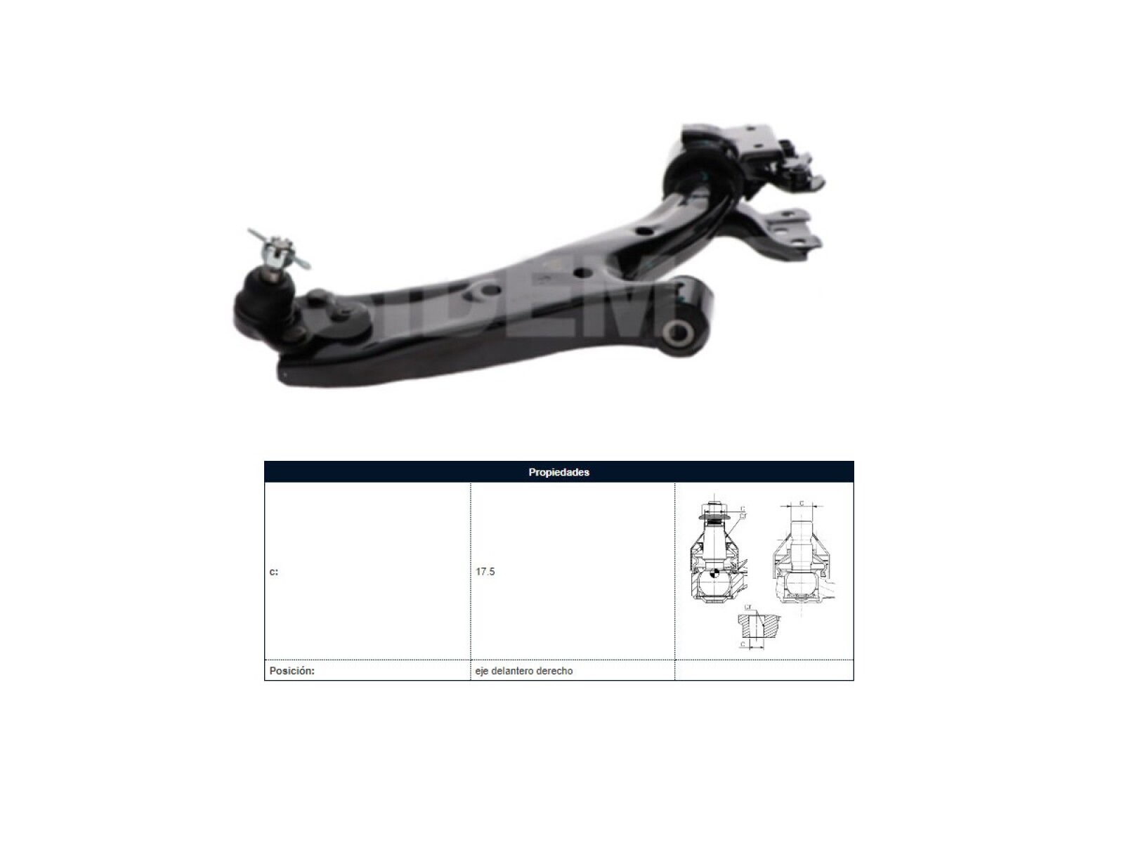 Parilla De Suspension Delantera Honda Crv 07-11 Der 