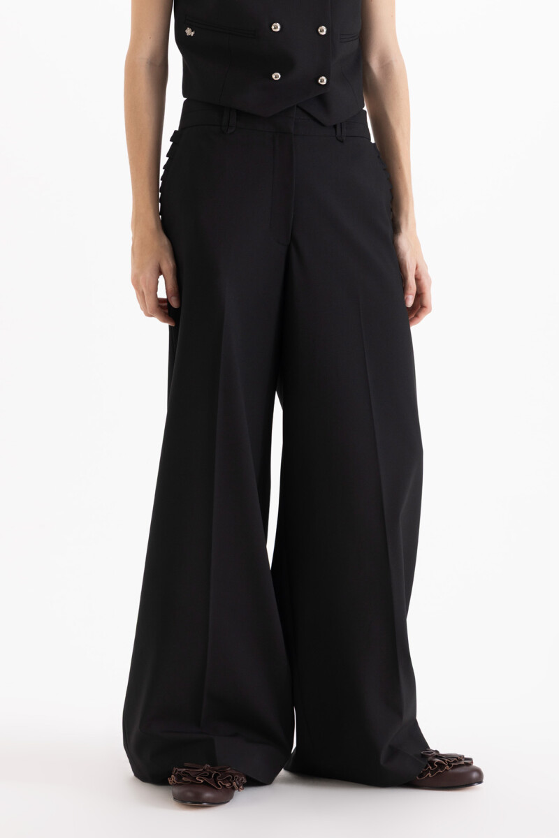 PANTALON CAPRI Negro