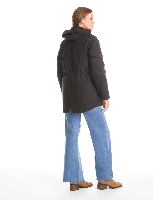 Campera Abrigo 3 En 1 NEGRO