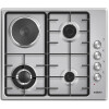 ANAFE DE EMPOTRAR CON 3 HORNALLAS A GAS Y 1 DISCO ELÉCTRICO INOX ENXUTA ANAFE DE EMPOTRAR CON 3 HORNALLAS A GAS Y 1 DISCO ELÉCTRICO INOX ENXUTA