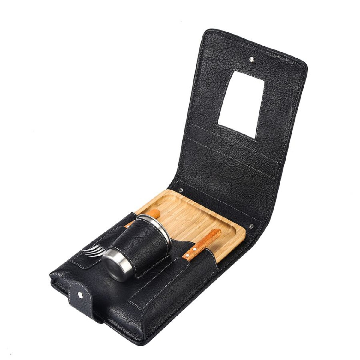 Set Parrilla Asador con Vaso Terrano - NEGRO 