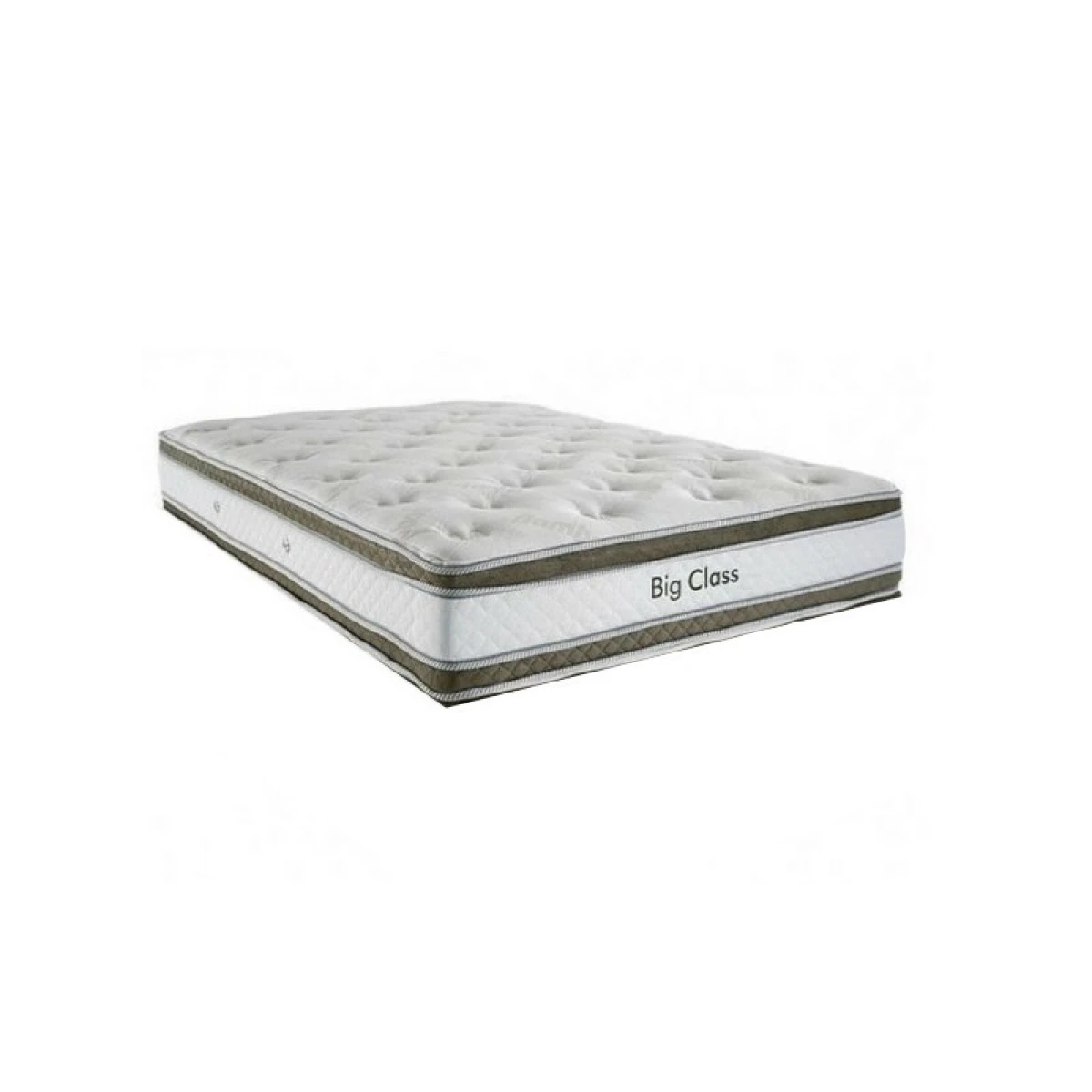 COLCHON QUEEN RESORTES. BIG CLASS DOBLE PILOW HERVAL 
