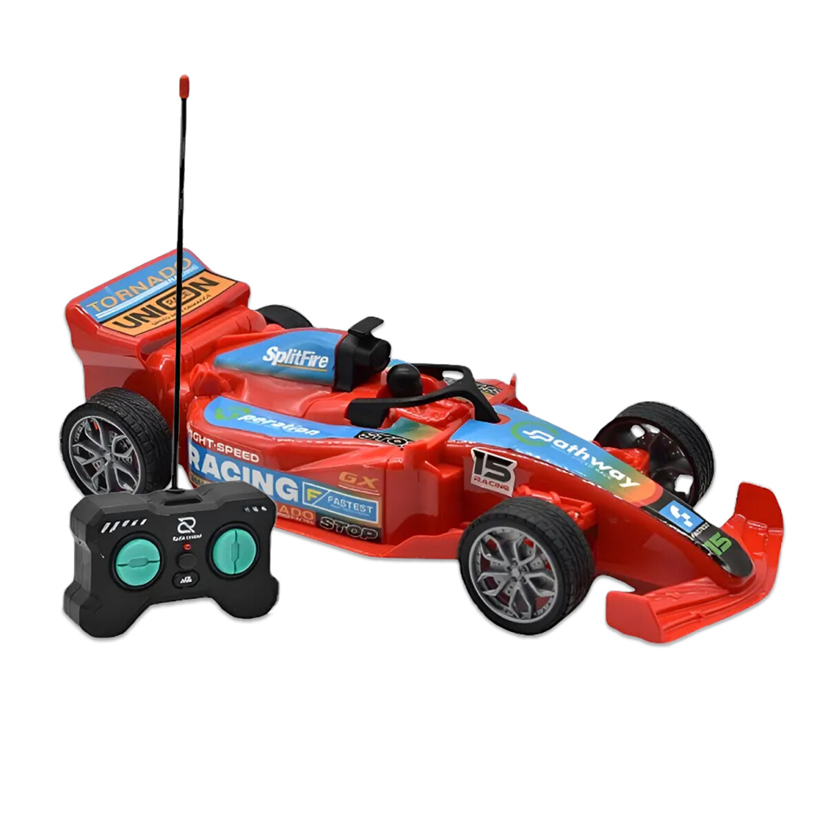 Auto F1 RC Racing Rivalry Control Remoto Luces 1:22 - Rojo 