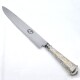 Cuchillo Hoja 20 Cm, Cabo De Plata Y Oro, Con Vaina De Cuero Cuchillo Hoja 20 Cm, Cabo De Plata Y Oro, Con Vaina De Cuero