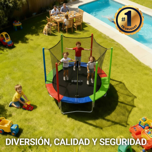 Cama Elastica 2.44 M Trampolin Saltarin Niños Adultos Grande Con Red Proteccion Imback Cama Elastica 2.44 M Trampolin Saltarin Niños Adultos Grande Con Red Proteccion Imback
