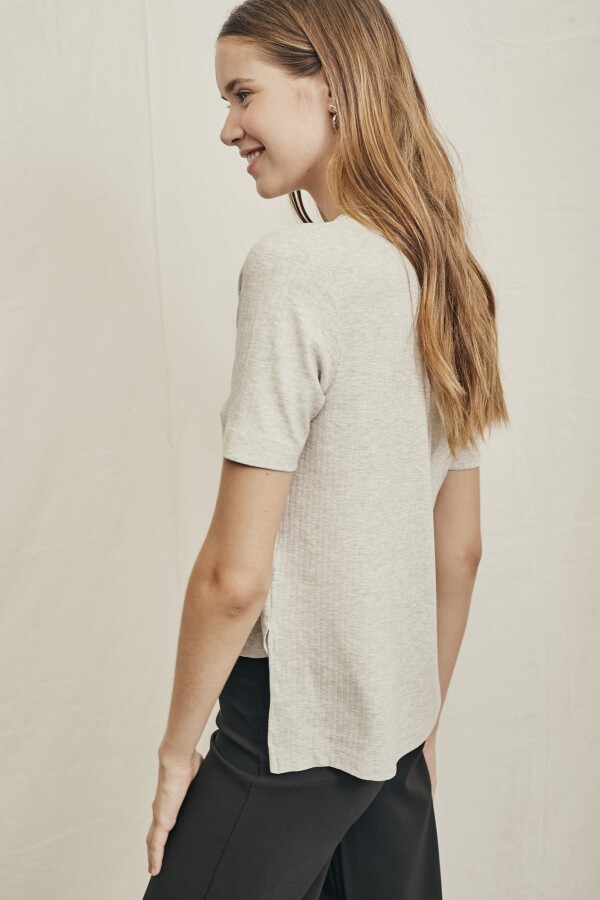 Remera Gris Melange