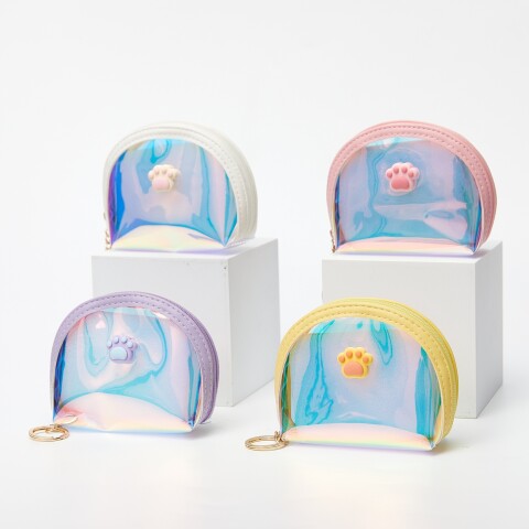 MONEDERO LÁSER CON DISEÑO PATA DE GATO MONEDERO LÁSER CON DISEÑO PATA DE GATO