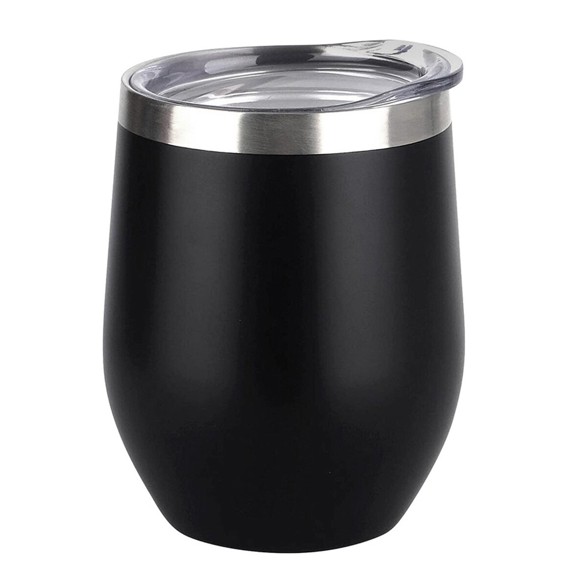 Vaso térmico con tapa 350 ml ac inox - NEGRO 