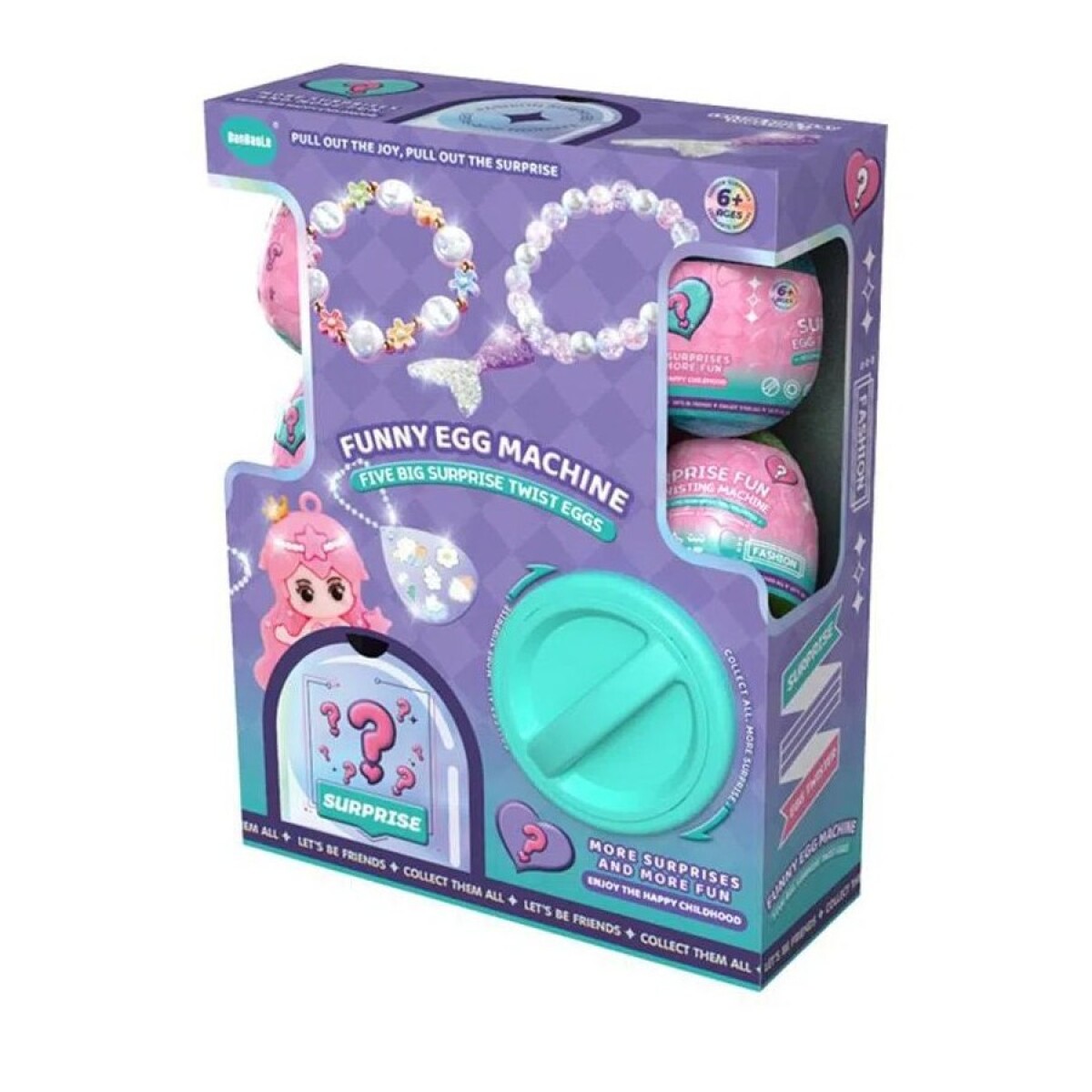 Juego 5 Huevos Sorpresa Con Figuras Coleccionables Ub - PRINCESAS 