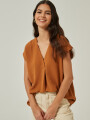 Blusa Anthe Tostado