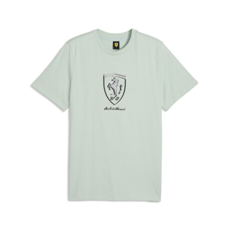 Ferrari tonal Shield Tee 63700415 Verde Agua