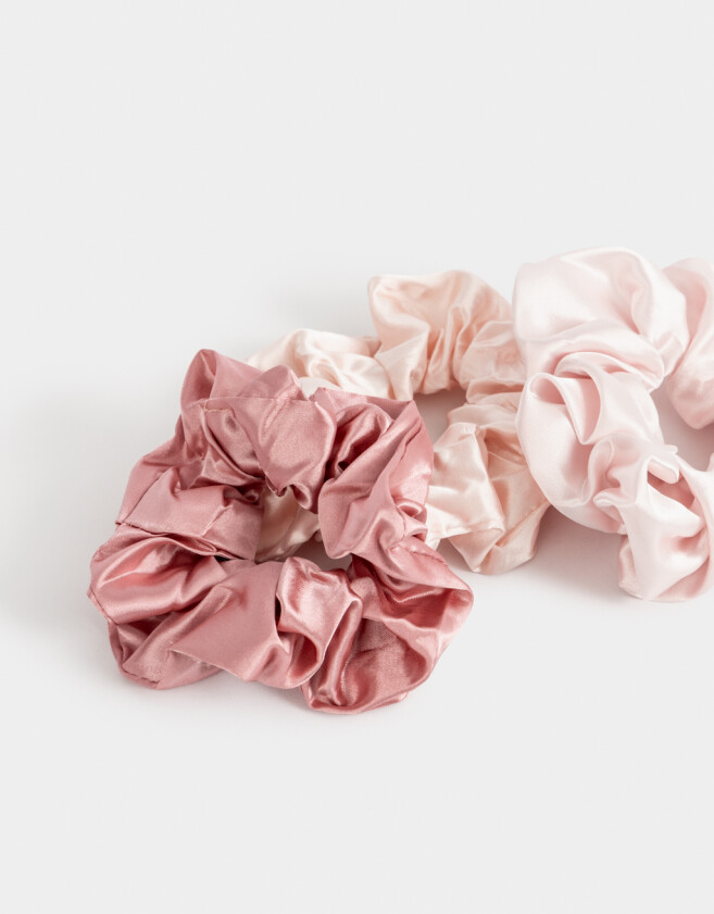 Skunzies Set por 3 Set De Scrunchies Tricolor - Combinacion Tricolor
