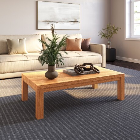 Mesa De Centro Nature Rústico Claro U