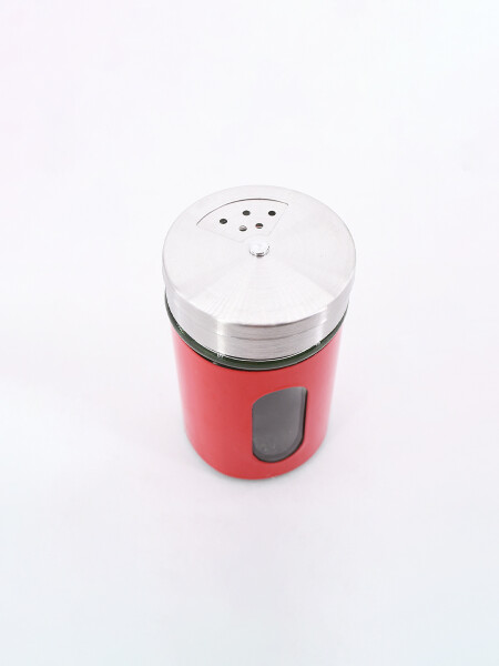 CONDIMENTERO INOX ROJO