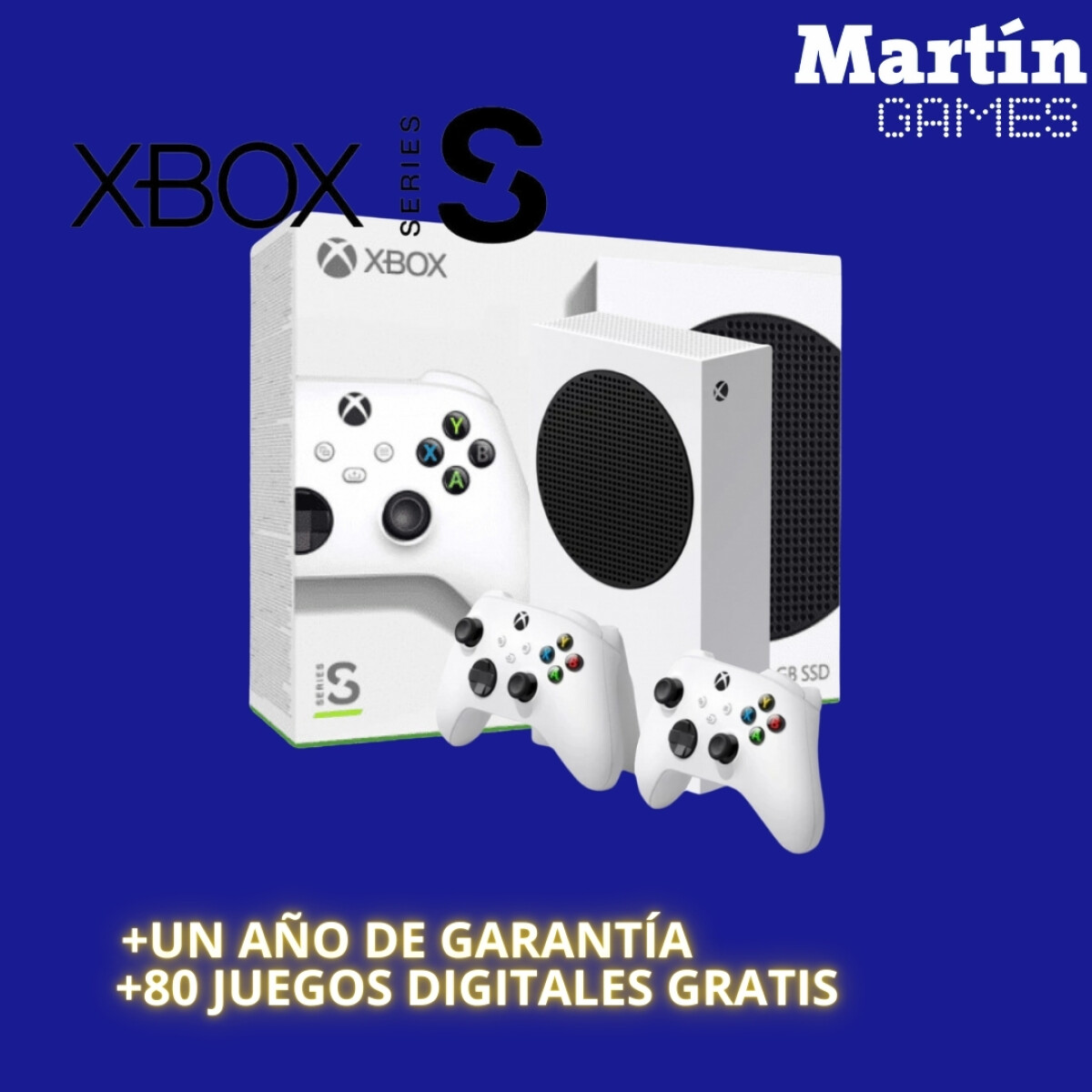 CONSOLA XBOX SERIES S 0KM + JOYSTICK ORIGINAL EXTRA 