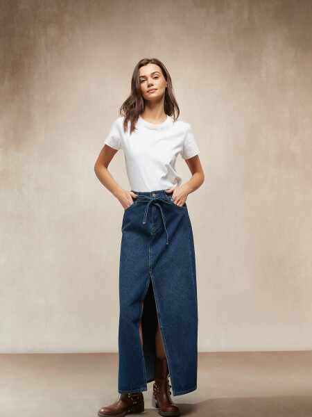 FALDA ZORAYA AZUL OSCURO