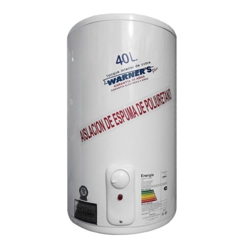 Termotanque eléctrico Warner's Cobre 40 Lts blanco Termotanque Eléctrico Warner's Cobre 40 Lts Blanco