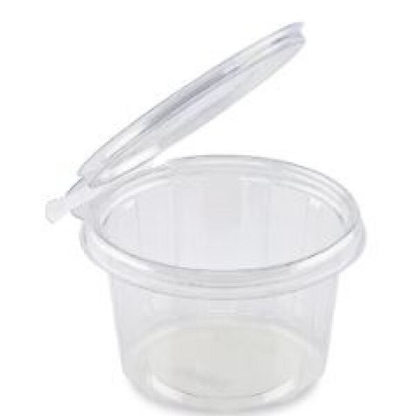 POTE PET REDONDO CON TAPA 12X7 450 ML TRANSPARENTE