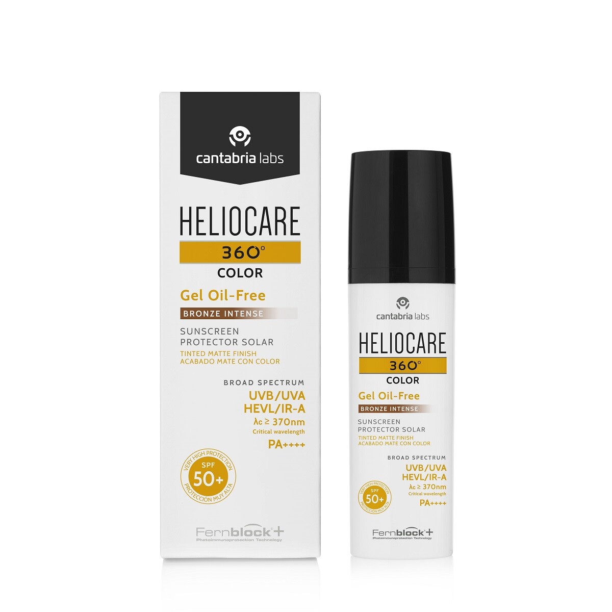 Protector Solar Heliocare Gel Oil Free 360 Bronce Intense 50 Ml. 