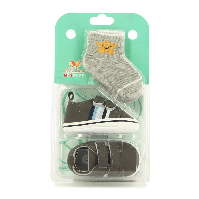 Angus Zapato Bebe Casual Gris