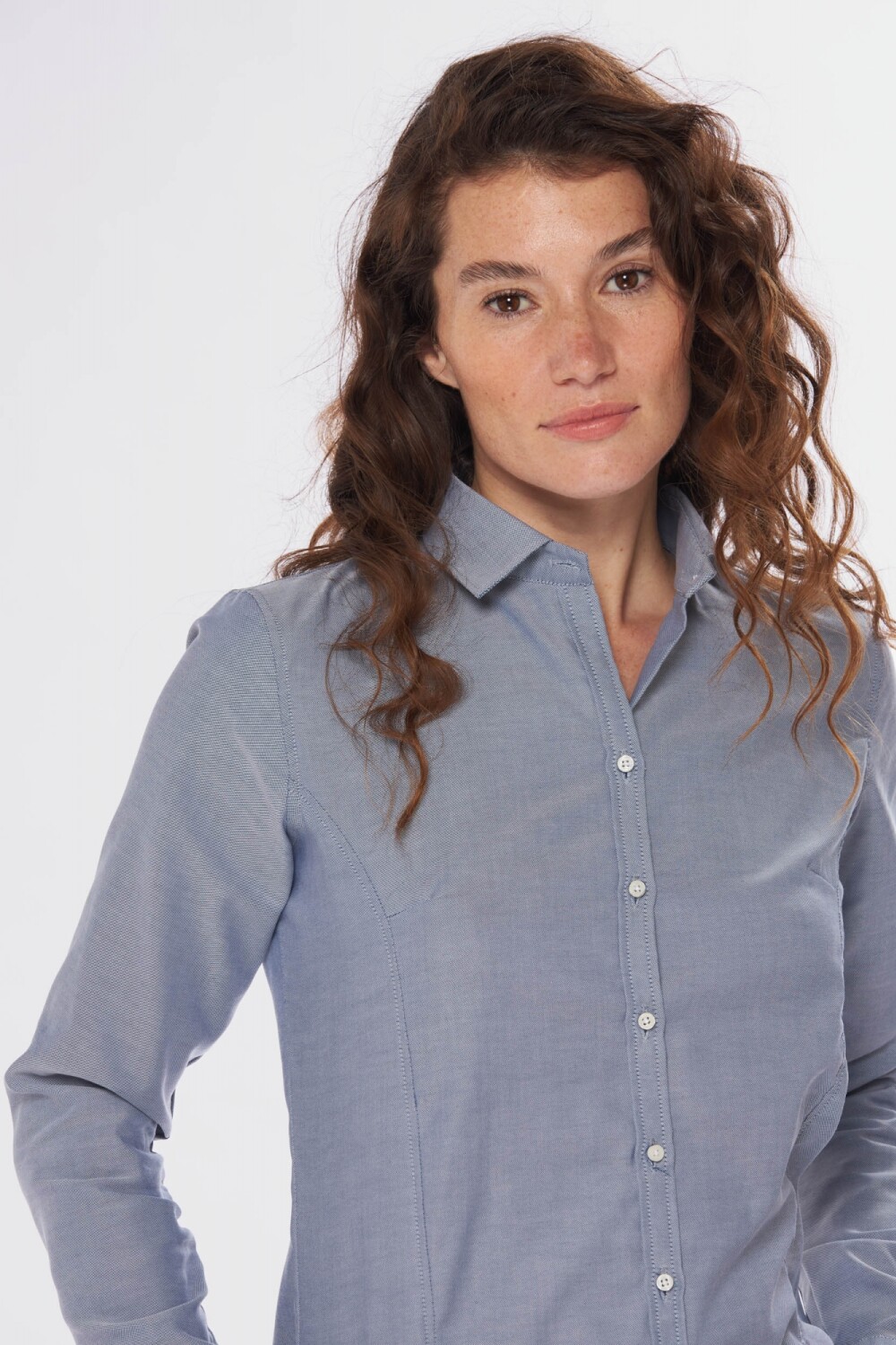 CAMISA LISA OXFORD Azul