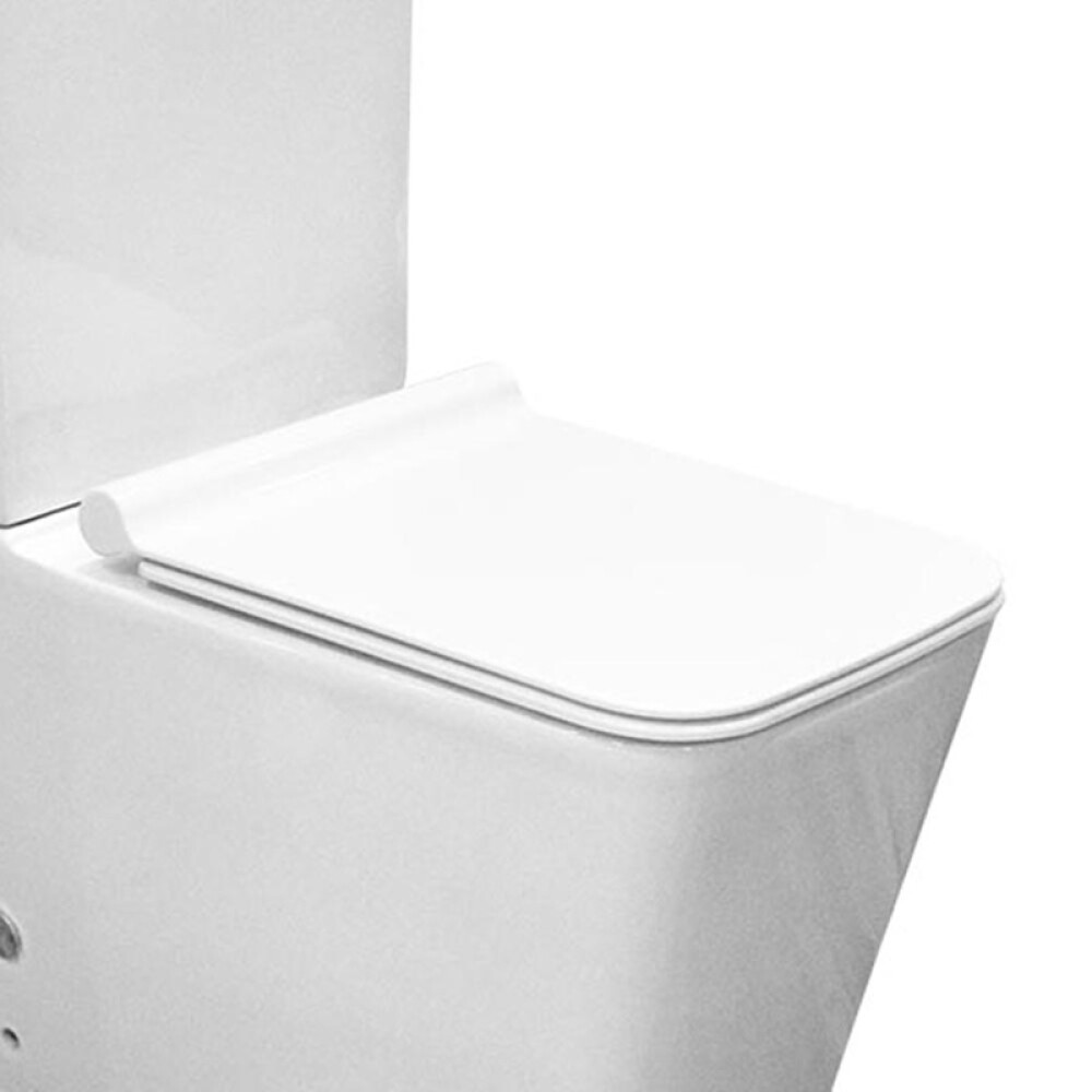 TAPA PARA INODORO MODELO EXKLUSIVE CON CAÍDA LENTA COLOR BLANCO Tapa Para Inodoro Modelo Exklusive Con Caída Lenta Color Blanco
