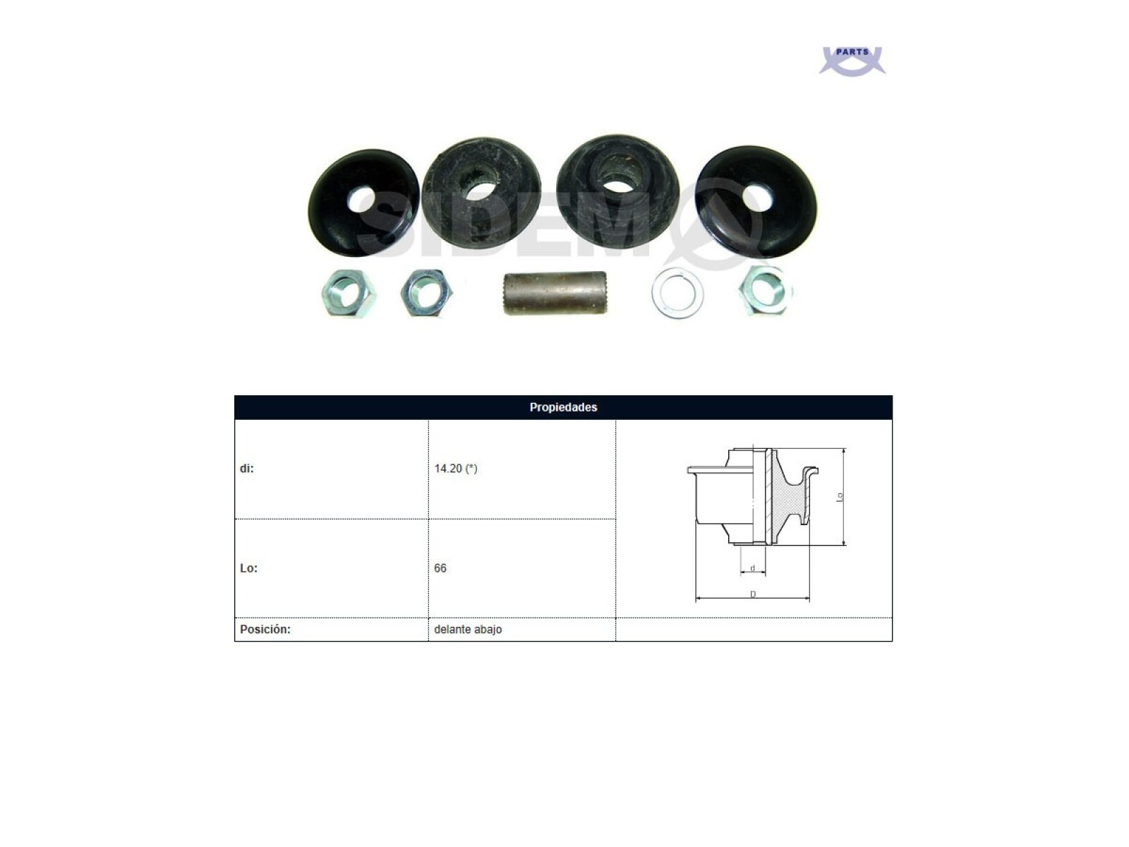 Buje Mitsubishi L200 96-06 Der/Izq 