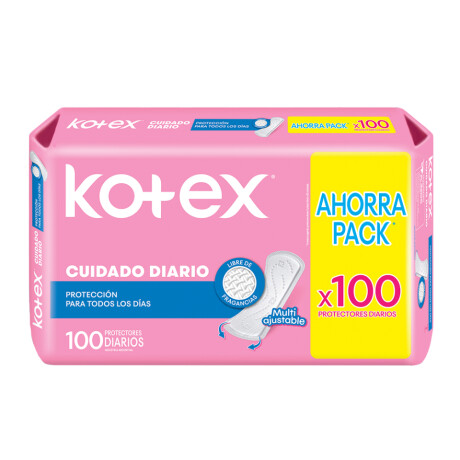Protectores Diarios Kotex Cuidado Diario x 100 Protectores Diarios Kotex Cuidado Diario x 100