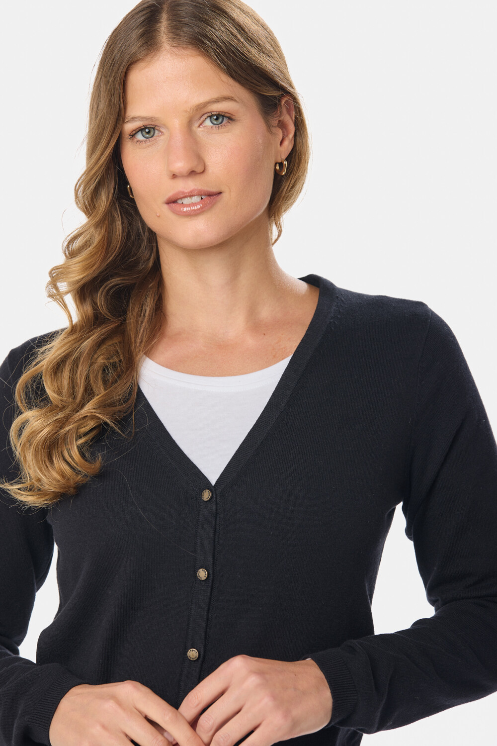 SACO TEJIDO CLÁSICO Negro