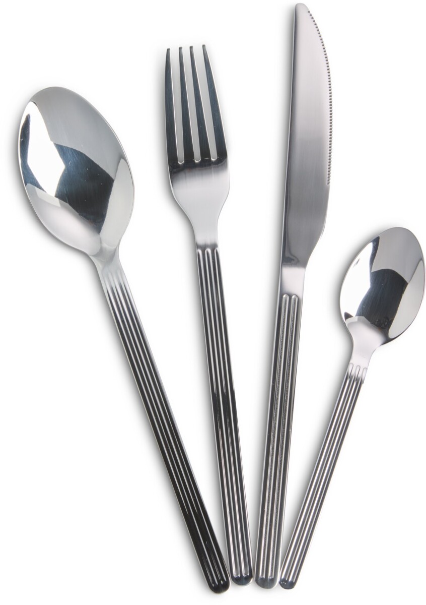 Set de cubiertos GREGERS acero 16 u./pack 