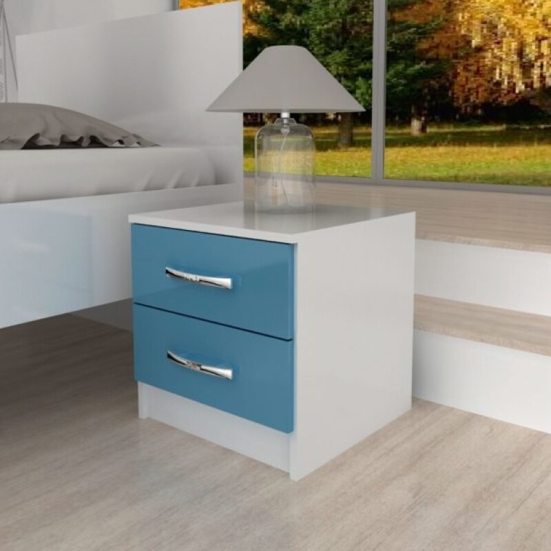 MESA DE LUZ INFANTIL BLANCO/AZUL MESA DE LUZ INFANTIL BLANCO/AZUL