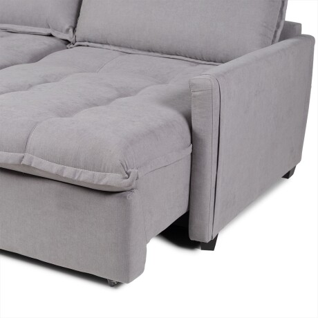 Sofá Cama Oliver - Tela Microfibra 12074 (Ceniza)