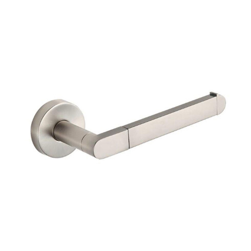 PORTA ROLLO DE ZINC METAL BRUSHED NICKEL GRIS SATINADO GRIS-BRUSHED NICKEL