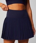 Falda Con Malla Hot Shot Pleated Skirt Classic Mini Mujer Deep Navy