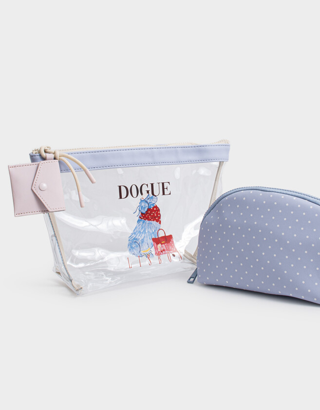 Porta Cosméticos Necessaires - Estampado Lunares