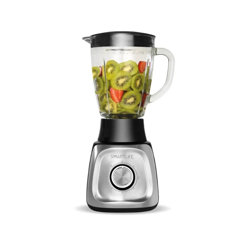 LICUADORA SMARTLIFE 1L CON JARRA DE VIDRIO 600W Acero