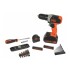 Taladro Percutor a Bateria Litio 20V Black&Decker BCD702-50P Taladro Percutor a Bateria Litio 20V Black&Decker BCD702-50P